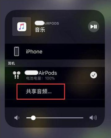 广宗苹果14音频维修点分享iPhone14音频共享设置方法 